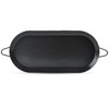 Alpine Cuisine Nonstick Oval Comal Griddle 17.5x8-Inch - Black Carbon