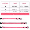 AUAUY Reflective Nylon Dog Collars, Double Security Adjustable Classic Pet