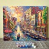 Venice Landscape Paint By Numbers for Adults Boat Water City