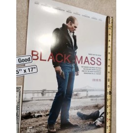 BLACK MASS 11.5 x 17 Poster B Johnny Depp Benedict Cumberbatch 2015