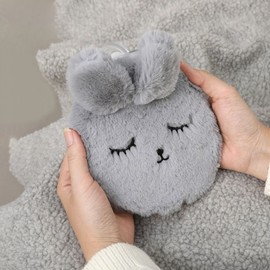 Soft Rabbit Insulated Water Bag (300ml) (gray)