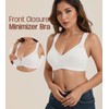 HACI Women's Front Closure Full Coverage Back Support Posture Bra