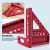 3D Carpenter Square with Degrees Scriber, 22.5-90 Degree Drawing Line