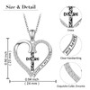 Alphm Cross Heart Necklace for Women S925 Sterling Silver