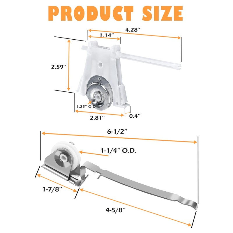 Gliding Screen Door Roller Assembly Fits for Andersen Upper #1997063