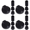Ufixt Universal Black Control Knobs for Ovens, Cookers and Hobs