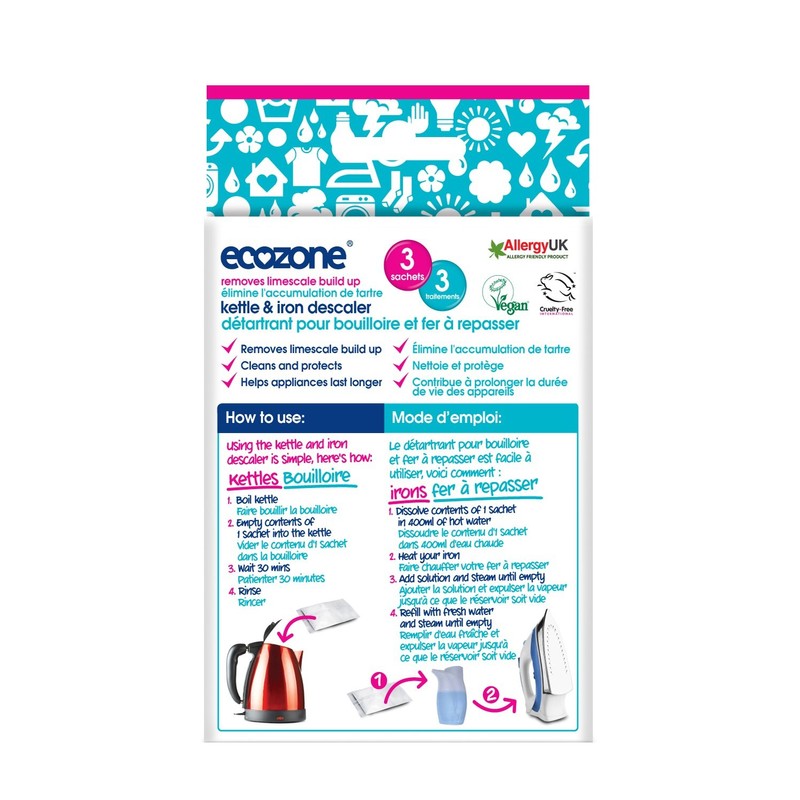 Ecozone Kettle & Iron Descaler - 8 x 60