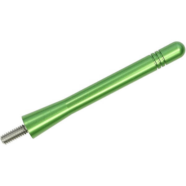 AntennaMastsRus - Made in USA - 4 Inch Green Aluminum Antenna is Compatible with Jeep Wrangler JK - JL | Gladiator (2007-2021)