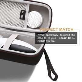LTGEM Hard Travel Storage Carrying Case for Conair GIRLBOMB Shaver and Body Polish Kit for Women - Travel Carrying Electric Razor Hard Case