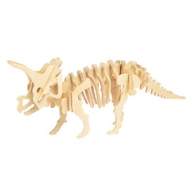 Rex London Make Your Own Triceratops 3D Wooden Puzzle