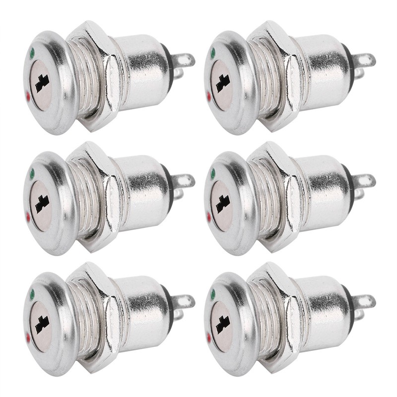 10Pcs Key Switch OFF-ON Double Pull Car Modification Short Power