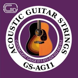 GID Jid STRINGS Series Acoustic Guitar Strings 11-52 CUSTOM LIGHT Custom Light Gauge GS-AG11