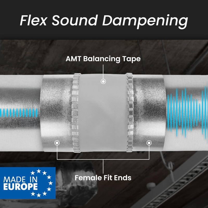 Repa Market 4" Inch Flexible Vibration And Noise Reducing Coupler