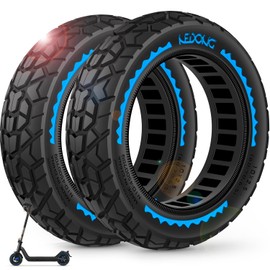 BANGTING 2PCS 60/70-6.5 Scooter Tire Tubeless - 10x2.50 Front or Rear Replacement Puncture-Proof Solid Tires, 10x2.50-6.5 Airless Off-Road Tire for Segway G30/G30D/G30LP/G30D II (Blue)