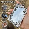 Cosmeria Sliver Irregular Frame Photocard Holder Keychain, Electroplated Y2K ID