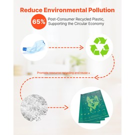 VEVOR Dog Poop Bags, 270 Counts 13 x 9 in, Sturdy & Thick Pet Waste Bags, Biodegradable HDPE Waste Bag Refill Rolls, Leak-Proof Unscented Trash Bag for Doggie Cat Pet, Dispenser Not Included