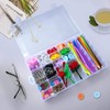 2 Pack 36 Compartment Organizer Box, Plastic Organizer Box with