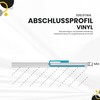 Vinyl Ending / Edging Profile Stainless Steel V2A L250 cm