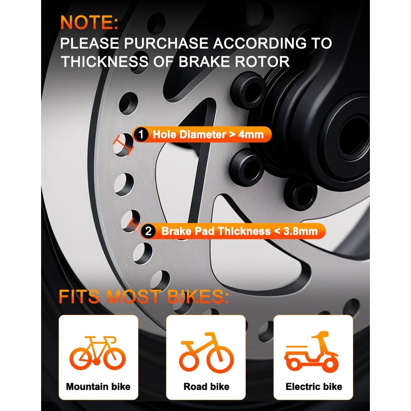 ONVIAN Bike Disc Brake Lock - 4-Digit Code Locks Anti-Theft