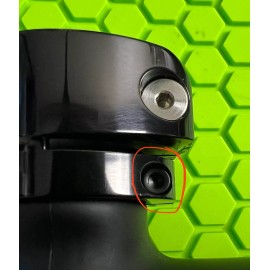 BOB LONG G6R FEEDNECK BASE BLACKOUT SCREW- (1) BLACK - NEW PAINTBALL MARKER