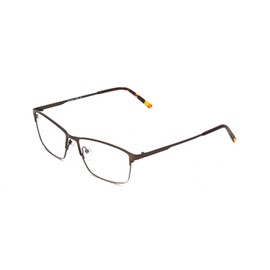 Calabria Esq 1522 Square Blue Light Blocking Reading Glasses +0.75 Brown Men Women