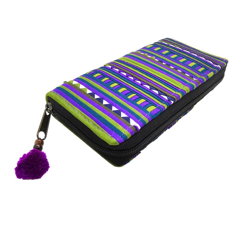 PANASIAM Akha Tribe Wallet Ethnic Cotton Purse Vegan & Fair,