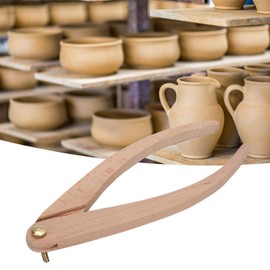 Solid Wood Caliper Positioning Distance Measuring Tool Wooden Pottery Tools for Ceramic Production Measurement(12 inch wooden caliper)