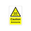 Safety First Display LTD Caution Ammonia sign - 1.2mm Rigid