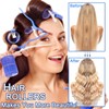 Hair Rollers, 12 Pack Self Grip Salon Hairdressing Curlers, Hair
