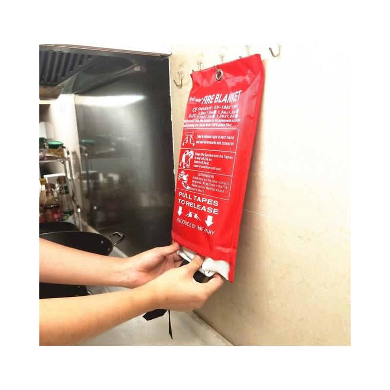 Inf-way Emergency Fire Blanket for Home and Kitchen, 5 Size