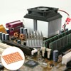sourcing map Copper Heatsink with Conductive Thermal Pads for Solid
