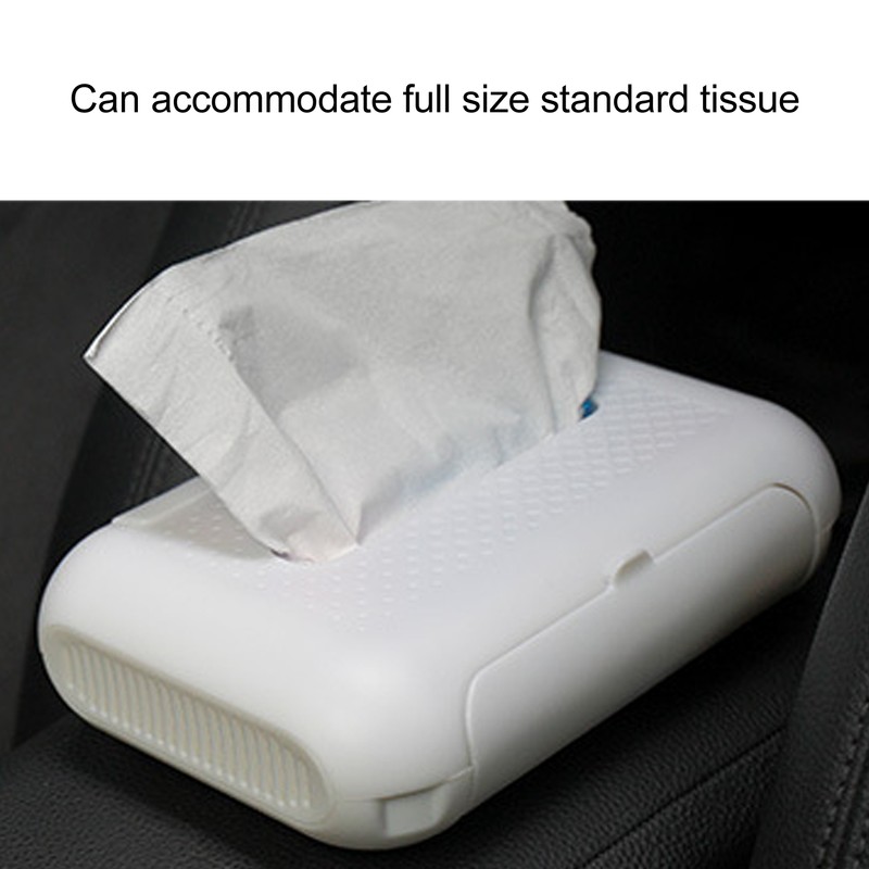 Car Tissue Box Holder with Solid Perfume Waterproof Easy to