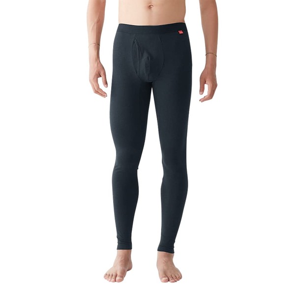 Gunze Men's Tights, Hot Magic, Gentle Warm, Open Front, Bratsuk