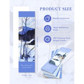 GAUENEEN 30 Pcs Paper Bookmarks, Art Works Bookmark Bulk for Book Lovers, Aesthetic Bookmarks Set for Women Men, Fun Book Lovers Gifts (Clarence)