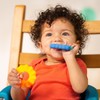 Bright Starts Chance of Smiles Silicone Teether 2-Pk, Easy-Grasp Sun