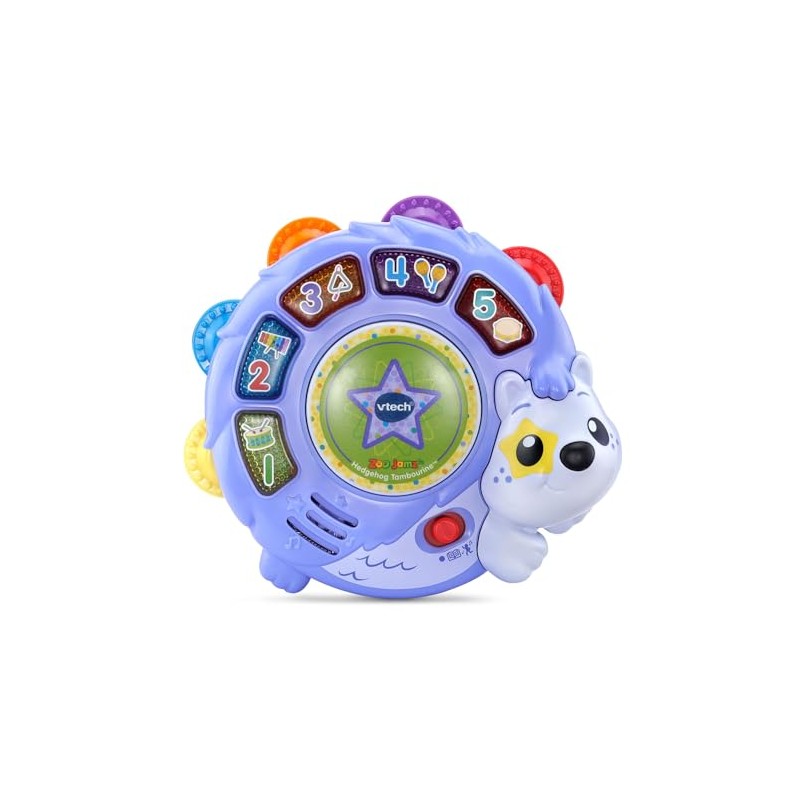 VTech Zoo Jamz Hedgehog Tambourine with Instruments and Games