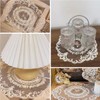 AIMALL 4-Pack Vintage Oval Crochet Placemats, Handmade French Lace Doilies,