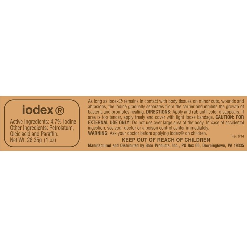 Baar Products Inc. Iodex, 1-Ounce Jar by "Baar Products, Inc."