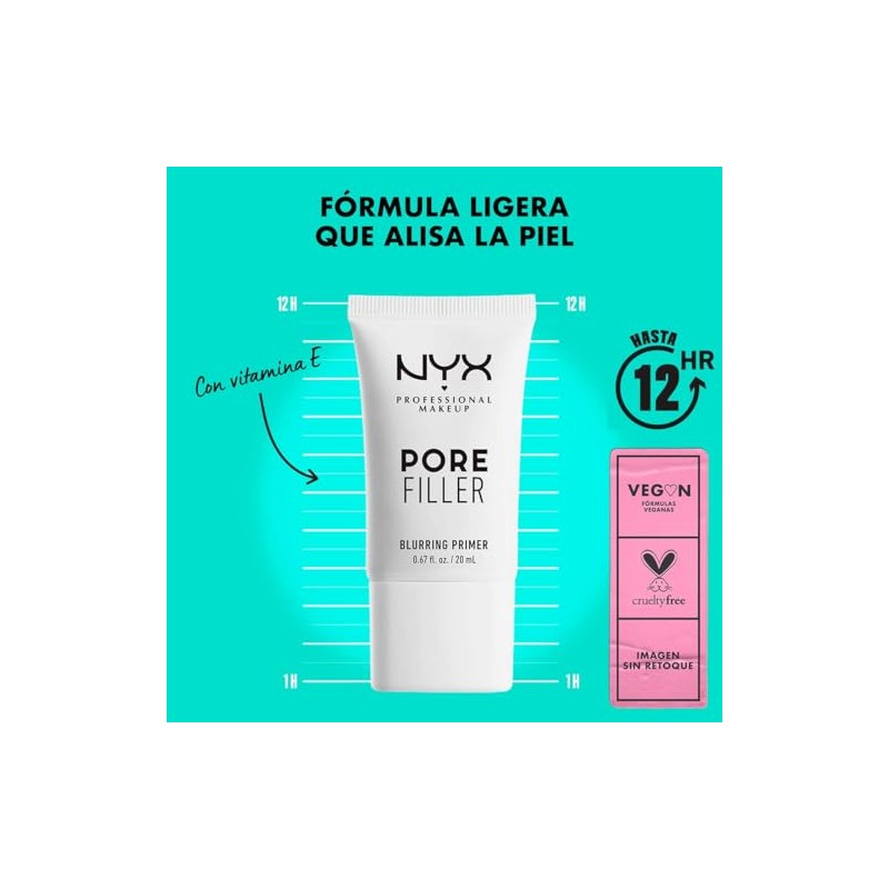 NYX Professional Makeup, Primer Pore Filler, Primer para maquillaje, 20
