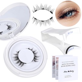 Magnetic Lashes, Magnetic Eyelashes with Applicator, False Eyelashes No Glue Needed Natural Look, Easy to Wear and Remove (Eyelashes-EM10)