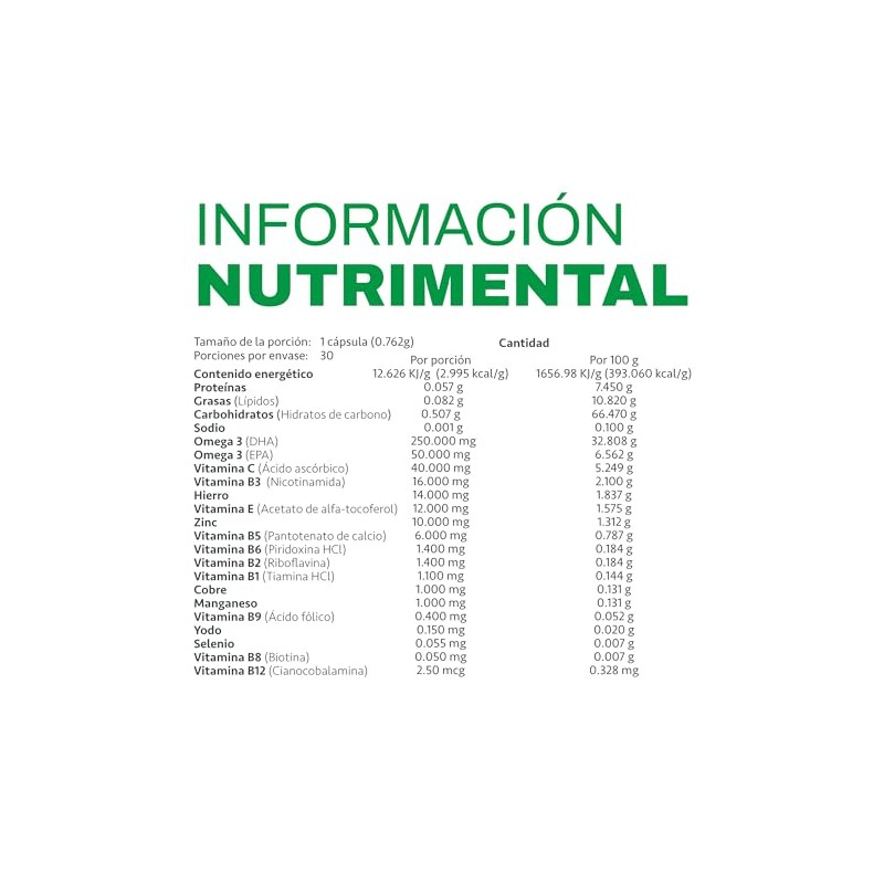 Omega 3 DHA para Embarazo y Lactancia | Vitaminas |