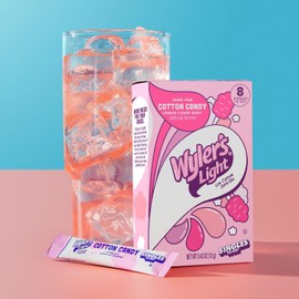 SINGLES TO GO! Wyler's Light Cotton Candy Flavor - 6 Per Box 36 Total Servings - Trend Inspired Flavor - Low Calorie Drink Mix - Perfect for Taking on the go (Pack of 6)