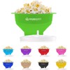Collapsible Silicone Microwave Hot Air Popcorn Popper Bowl With Lid
