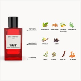 Unscripted Sensual Smoke for Unisex - Arabian Perfume for Women & Men - Dubai Long Lasting Fragrance with Orange Blossom, Cardamom, Vanilla, and Almond Notes - Arabic Eau de Parfum - 3.4 oz EDP Spray