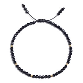 Jewever Gemstone Foot Anklet Bracelet for Women Beaded Stone Healing Energy Crystal Beach Foot Jewelry Adjustable(8.5-10 Inches), Stone, multi colour agate