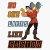 Leyland Designs Gaston Lifts Bumper Sticker Window Water Bottle Decal