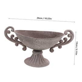 Outdoor Planters Classic Urn Planter Vintage Roman Style Pot Antique Vase Indoor Metal Outdoor Decorative Urn for Wedding Party Decor Pots Indoor