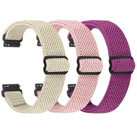 TumpCez Elastic Watch Straps, 16 mm, 18 mm, 20 mm, 22 mm, Quick Release Nylon Strap, Adjustable, Breathable Sports Bands, Replacement Strap for Men and Women.