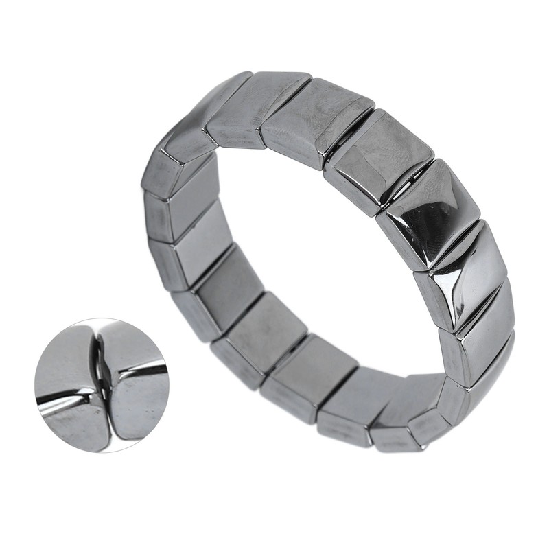 Terahertz Bracelet Rectangle Beads Enhance Physical Fitness Terahertz Healing Stone