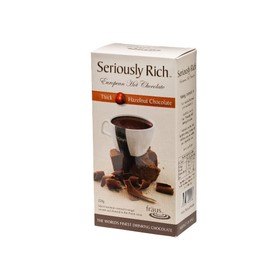 Fraus Seriously Rich Hazelnut Hot Chocolate Powder – Creamy Cocoa Blend with Hazelnut Flavor for Homemade Hot Chocolate, Desserts & Baking – Rich and Indulgent Beverage Mix – 250g